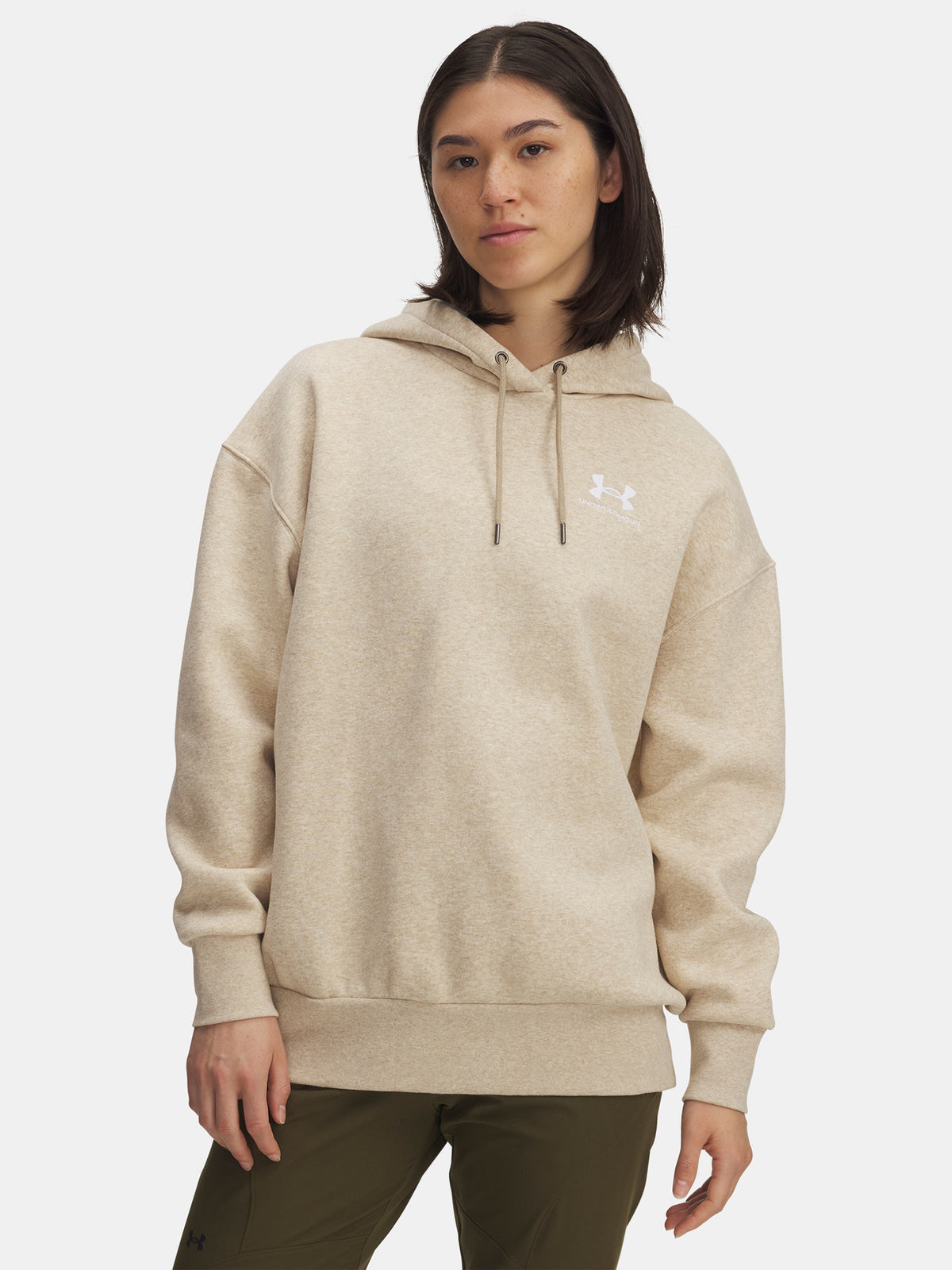 Under Armour Nõi UA Icon Fleece OS Hoodie-BRN Kapucnis pulóver