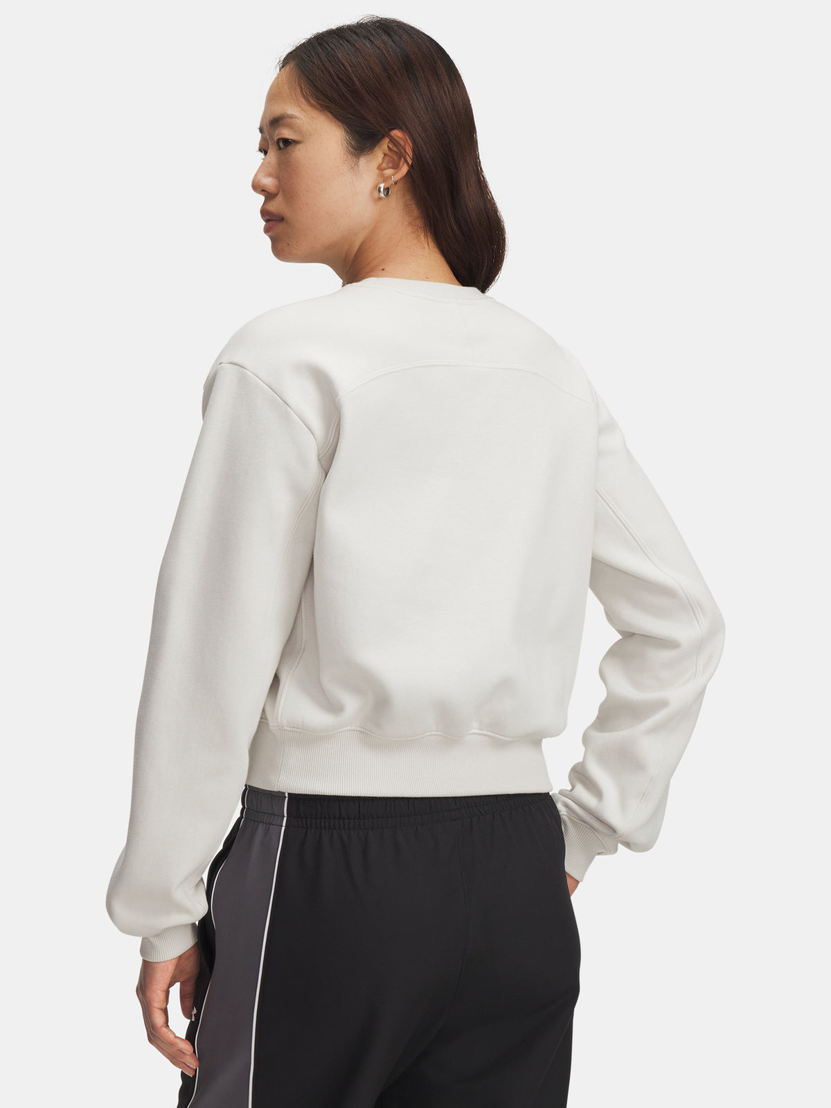 Under Armour Nõi UA Icon Vida Flc Crew-WHT Pulóver fehér