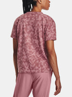 Under Armour Nõi UA LOGO AOP HEAVYWEIGHT SS póló, rózsaszín