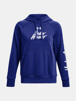Under Armour Nõi UA Rival Fleece Graphic Hdy kék pulóver