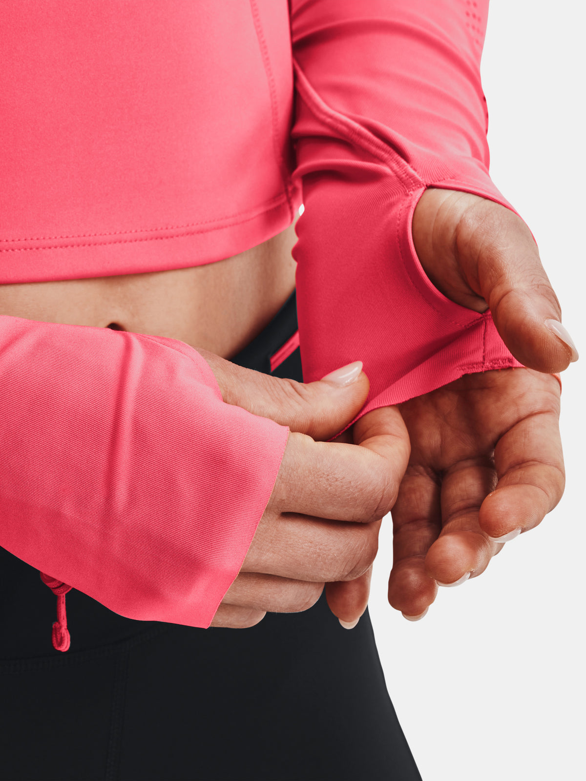 Under Armour Nõi UA Run Anywhere Laser LS rózsaszín póló