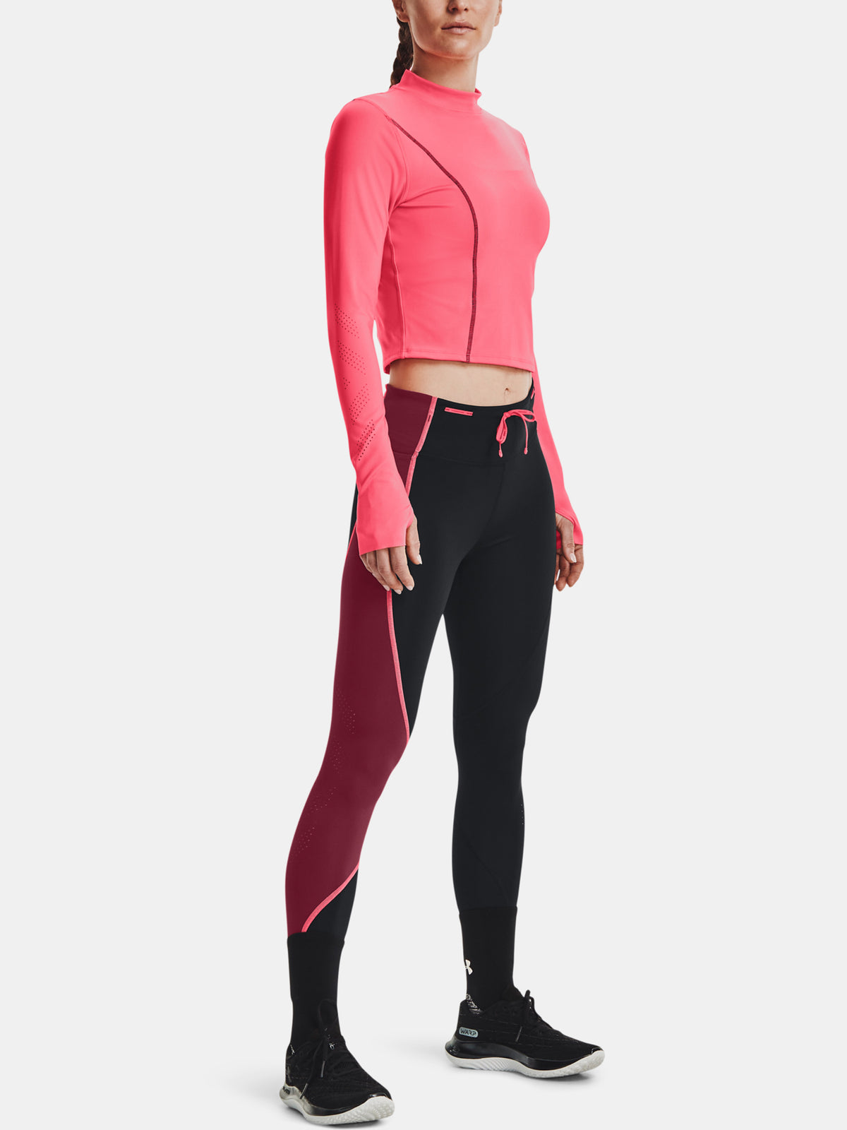 Under Armour Nõi UA Run Anywhere Laser LS rózsaszín póló
