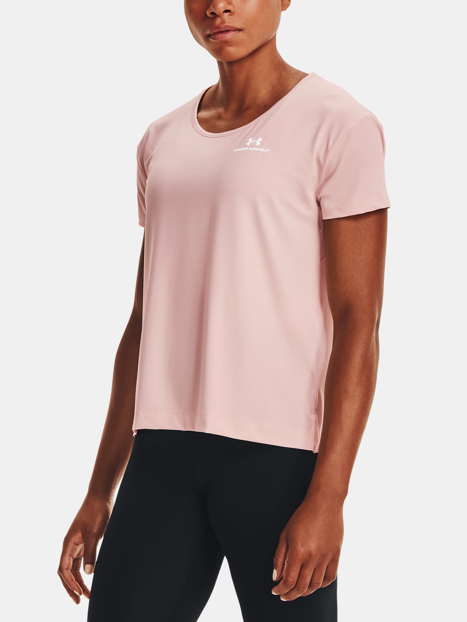 Under Armour Nõi UA Rush Energy Core SS rózsaszín póló