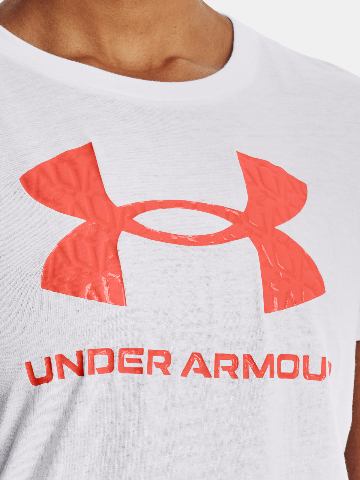 Under Armour Nõi UA SPORTSTYLE LOGO SS póló, fehér