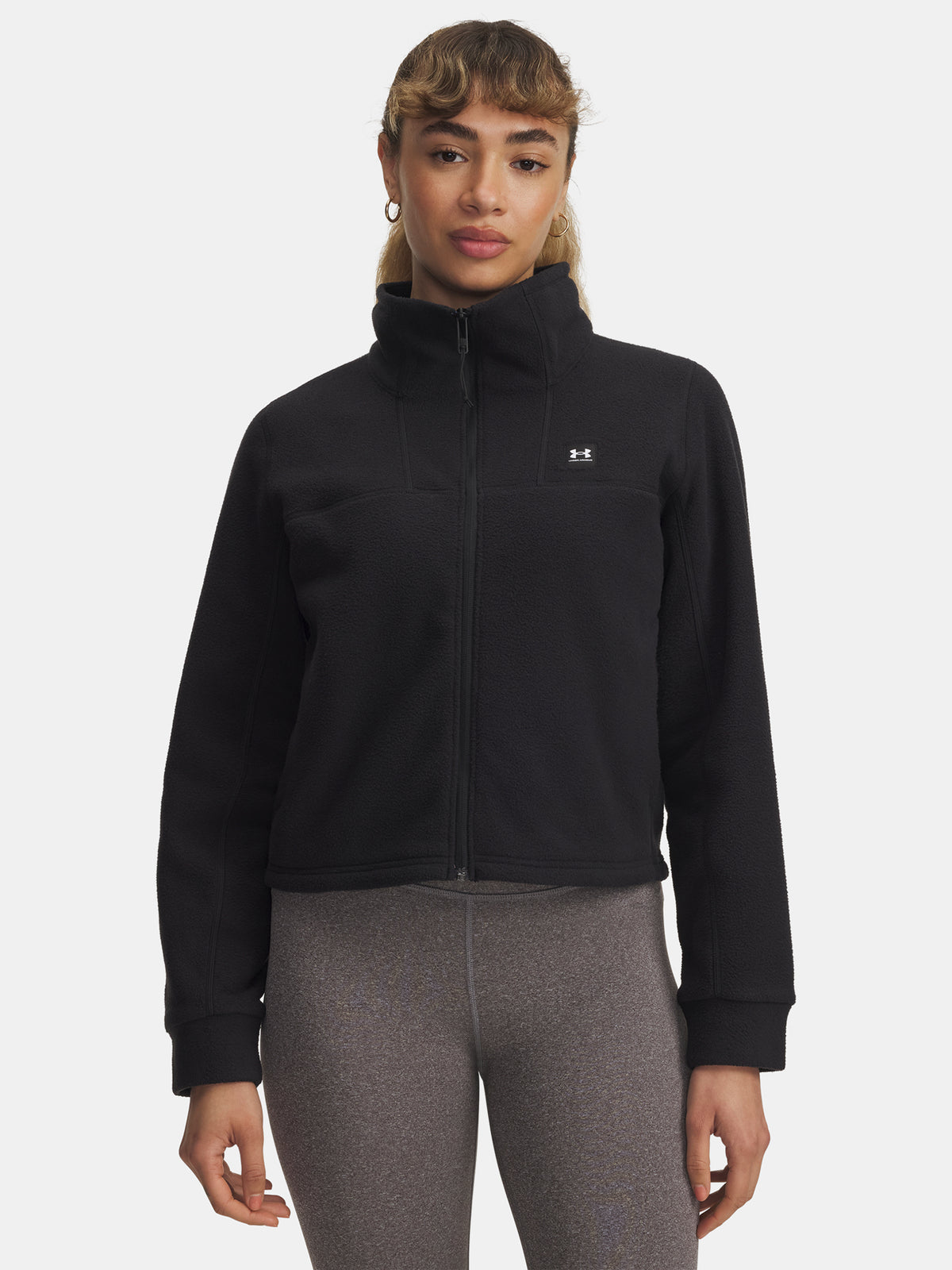 Under Armour Nõi UA W Expanse Fleece FZ-BLK Kapucnis pulóver