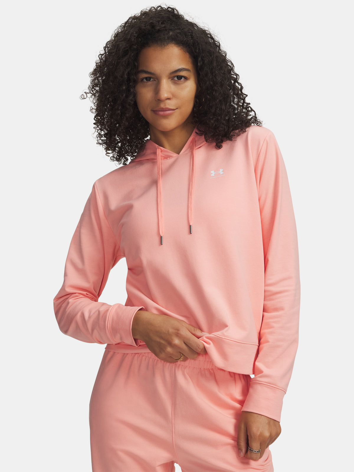 Nõi Under Armour Sport Terry Hoodie-PNK Pulóver
