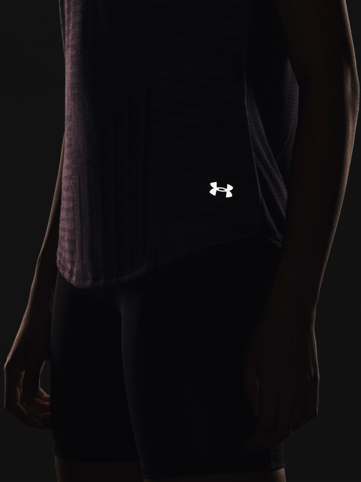 Nõi Under Armour Streaker Deco Diamond SS lila póló