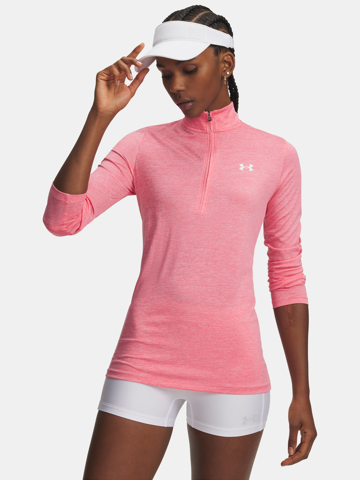 Nõi Under Armour Tech 1/2 Zip- Twist-PNK póló