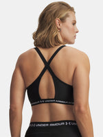 Nõi Under Armour UA Crossback Low Bra melltartó fekete sportmelltartó