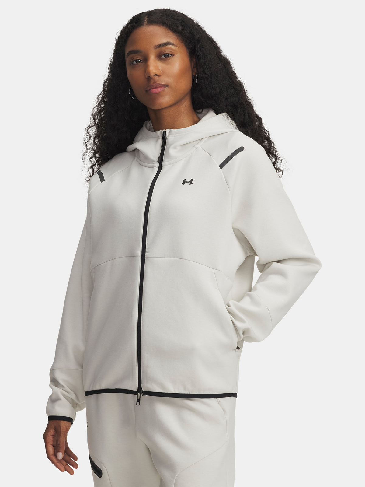 Under Armour Nõi Unstoppable Fleece FZ-WHT Kapucnis pulóver