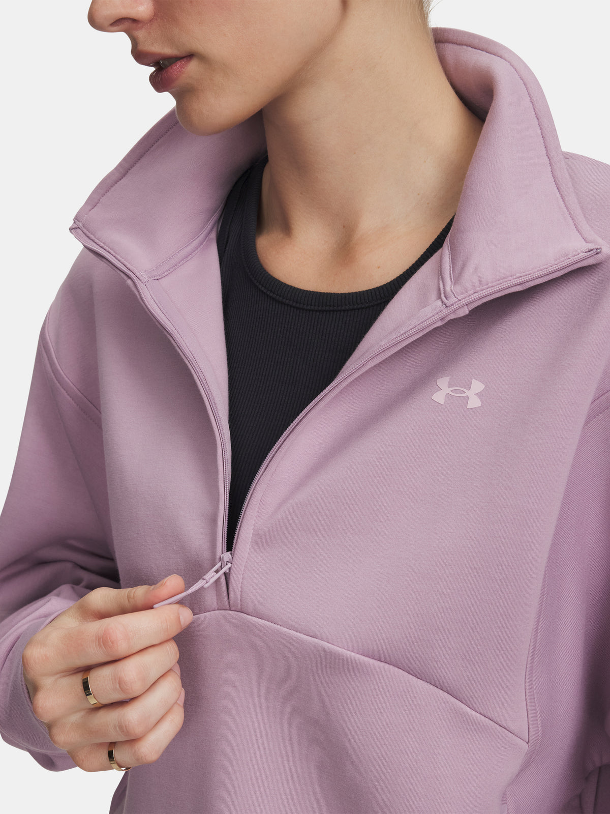 Under Armour Nõi Unstoppable Fleece HZ rózsaszín pulóver
