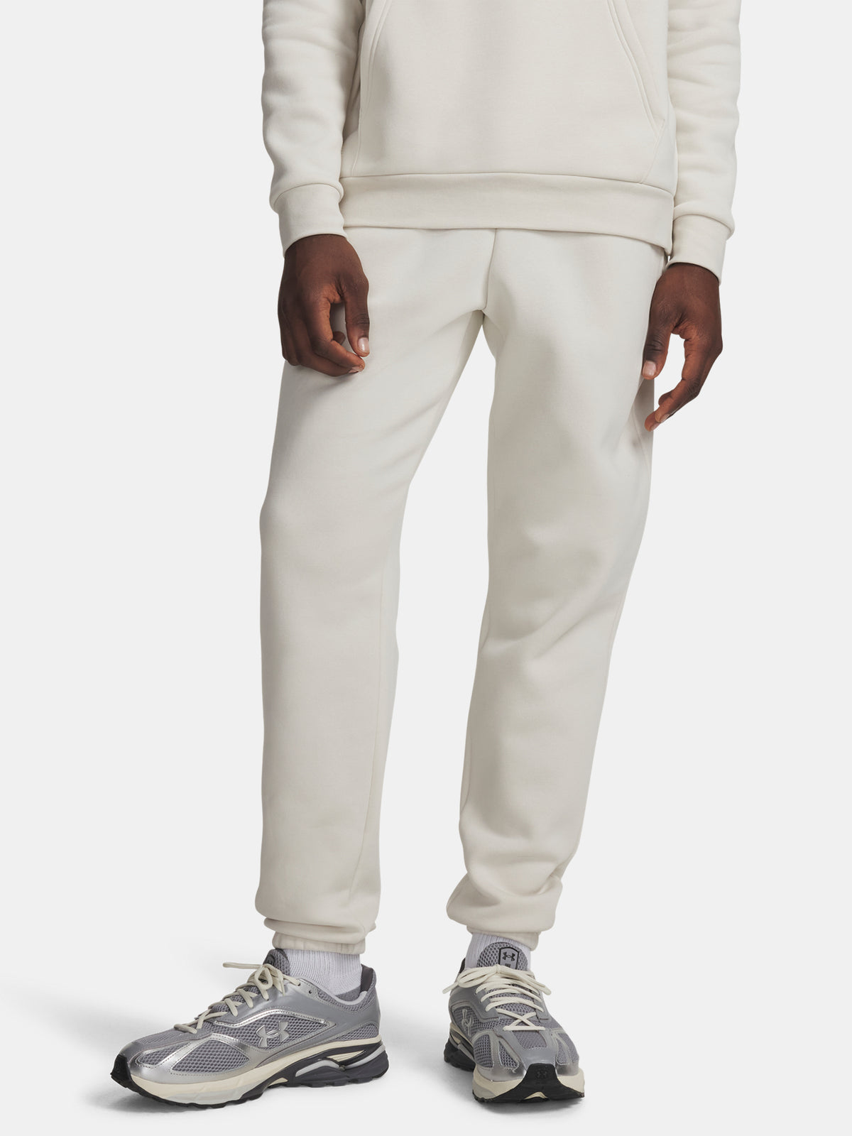 Pánské tepláky Under Armour UA Icon Fleece Jogger-WHT férfi