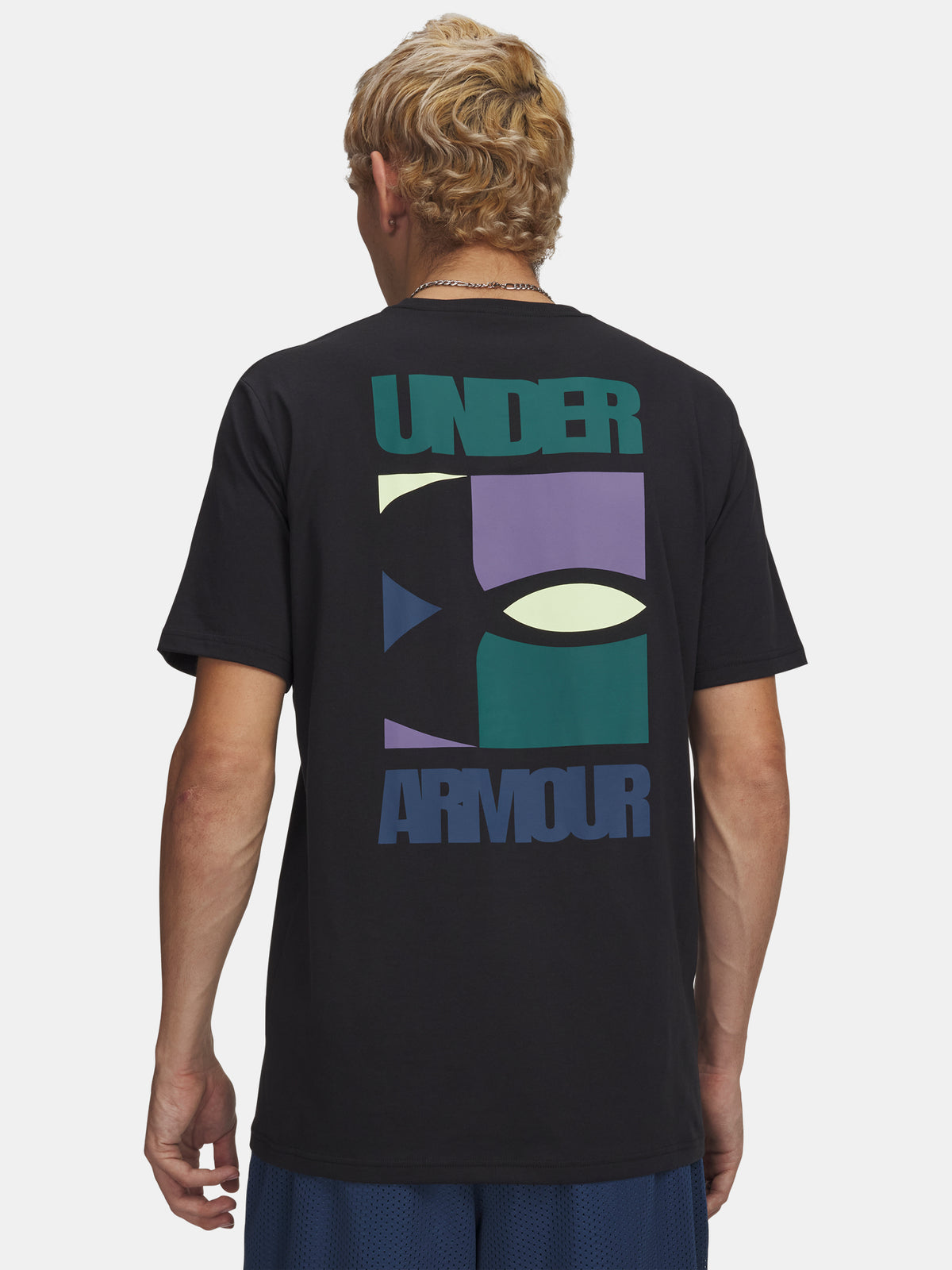 Pánské triko Under Armour UA BLOCK LOGO SS férfi