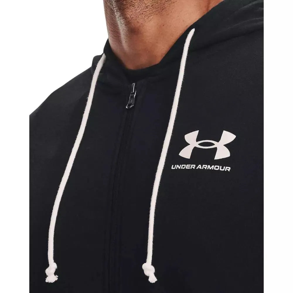 Under Armour Rival Terry LC FZ cipzáras kapucnis pulóver, férfi 1370409-001