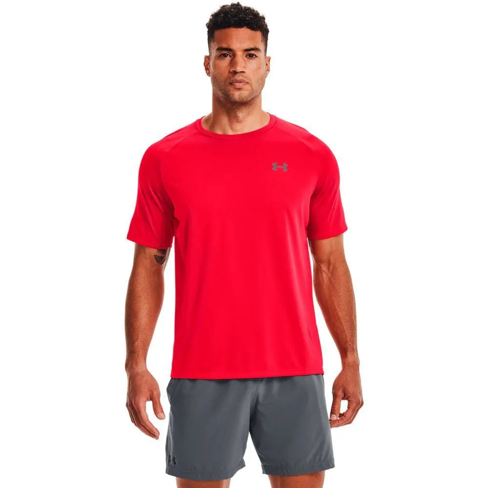 Under Armour Seamless SS férfi póló, piros Fitnesz Felső 1326413-600
