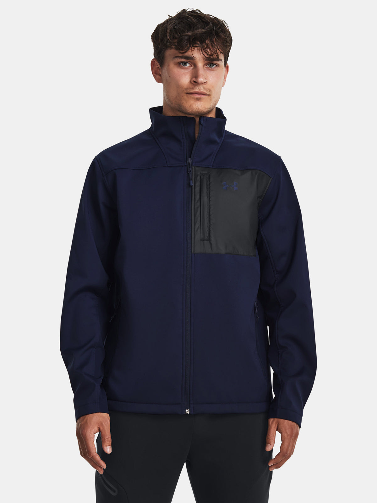 Under Armour Shield Jacket-BLU férfi Kapucnis pulóver