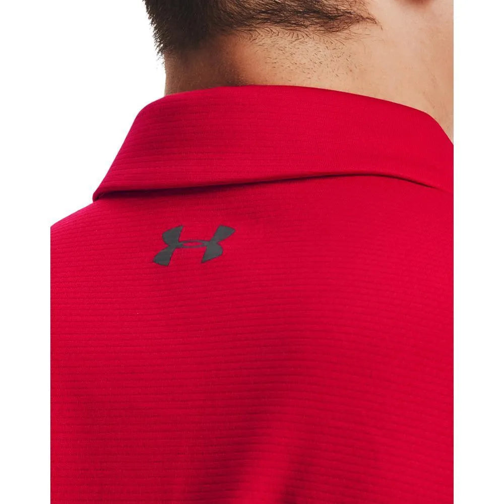 Under Armour Tech Piros Galléros férfi póló