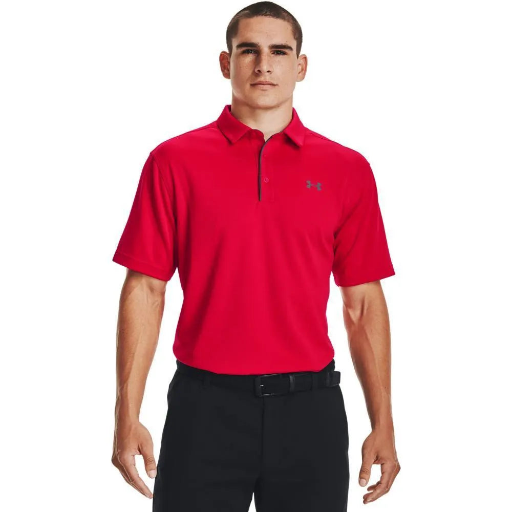 Under Armour Tech , Piros Galléros póló - Sportmania.hu