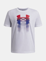 Under Armour UA B Logo Blur SS fehér fiú póló