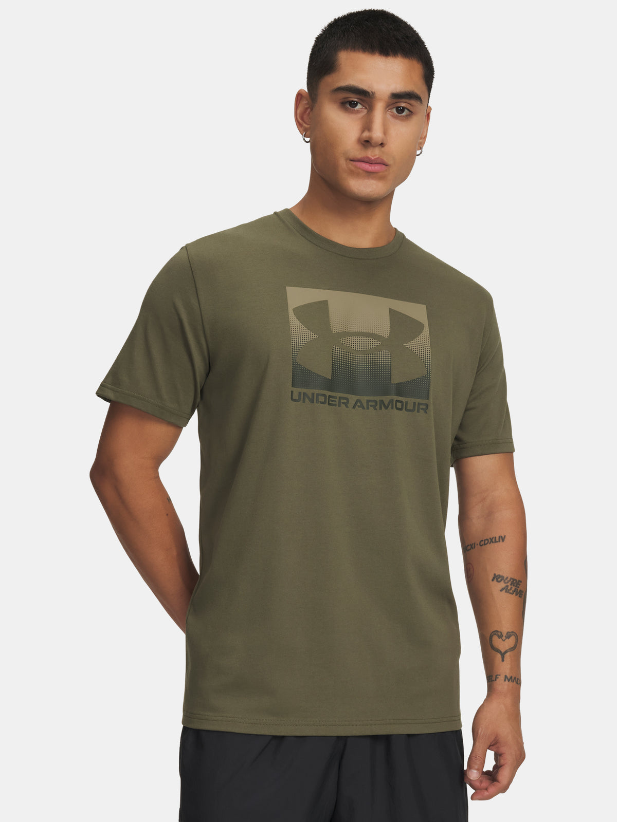 Under Armour UA BOXED SPORTS UPDATED SS zöld férfi póló