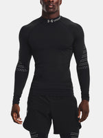 Under Armour UA CG Armour Novelty Mock férfi póló, fekete