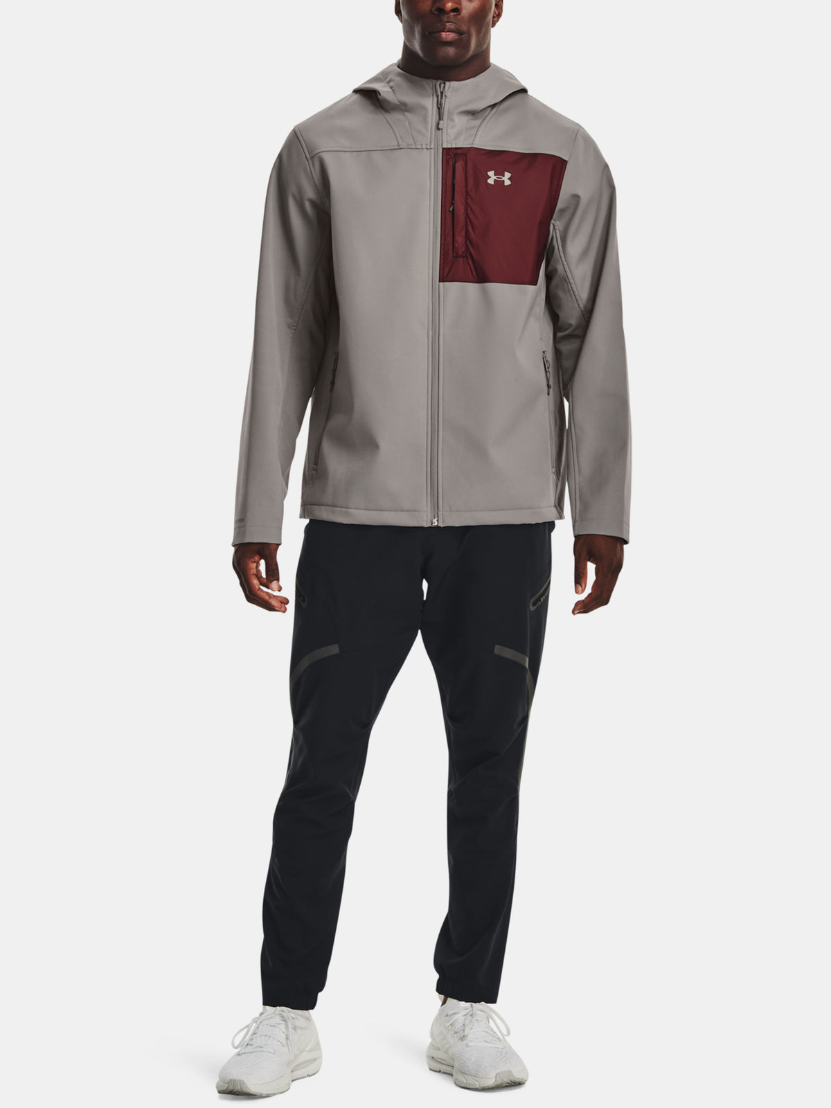 Under Armour UA CGI Shield 2.0 Hooded szürke férfi pulóver