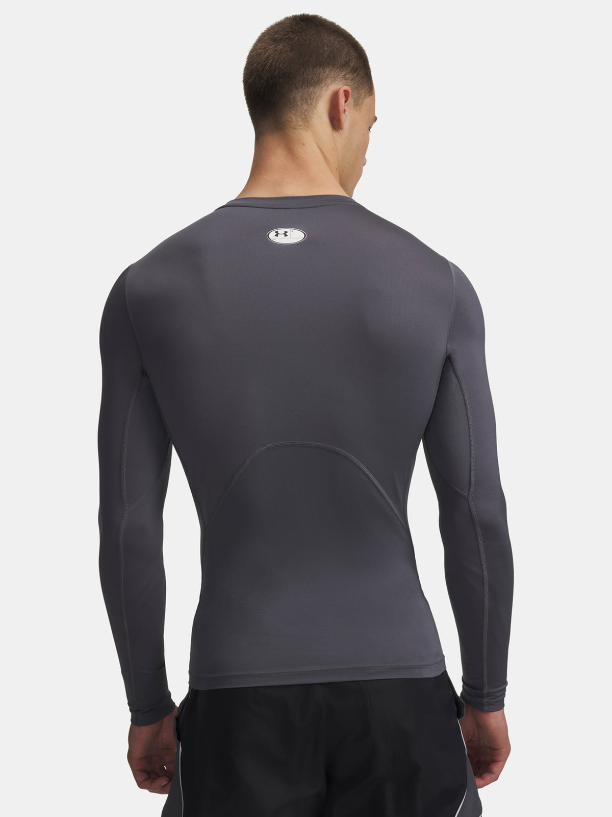 Under Armour UA HG Armour Comp LS-GRY szürke férfi póló