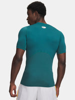Under Armour UA HG Armour Comp SS-GRN zöld férfi póló