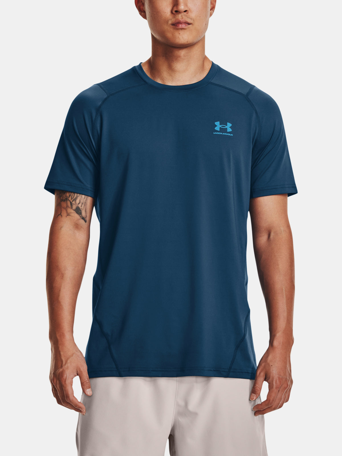 Under Armour UA HG Armour Fitted SS kék férfi póló