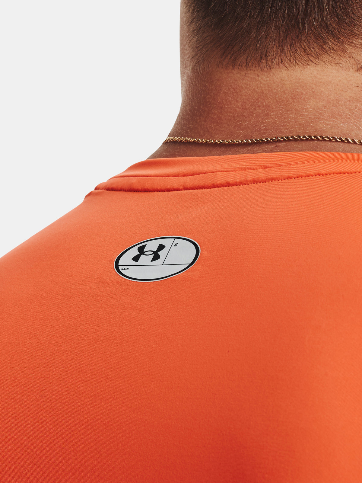 Under Armour UA HG Armour Fitted SS narancssárga férfi póló