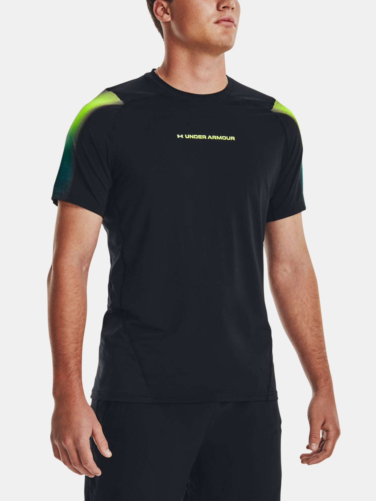 Under Armour UA HG Armour Nov Fitted SS fekete férfi póló