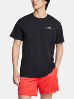 Under Armour UA HW ARMOUR LABEL SS fekete férfi póló