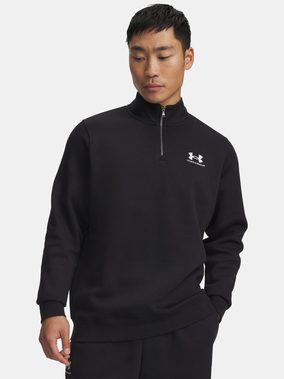 Under Armour UA Icon Fleece 1/4 Zip-BLK zip férfi pulóver