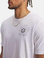 Under Armour UA Radial WM SS férfi póló, fehér
