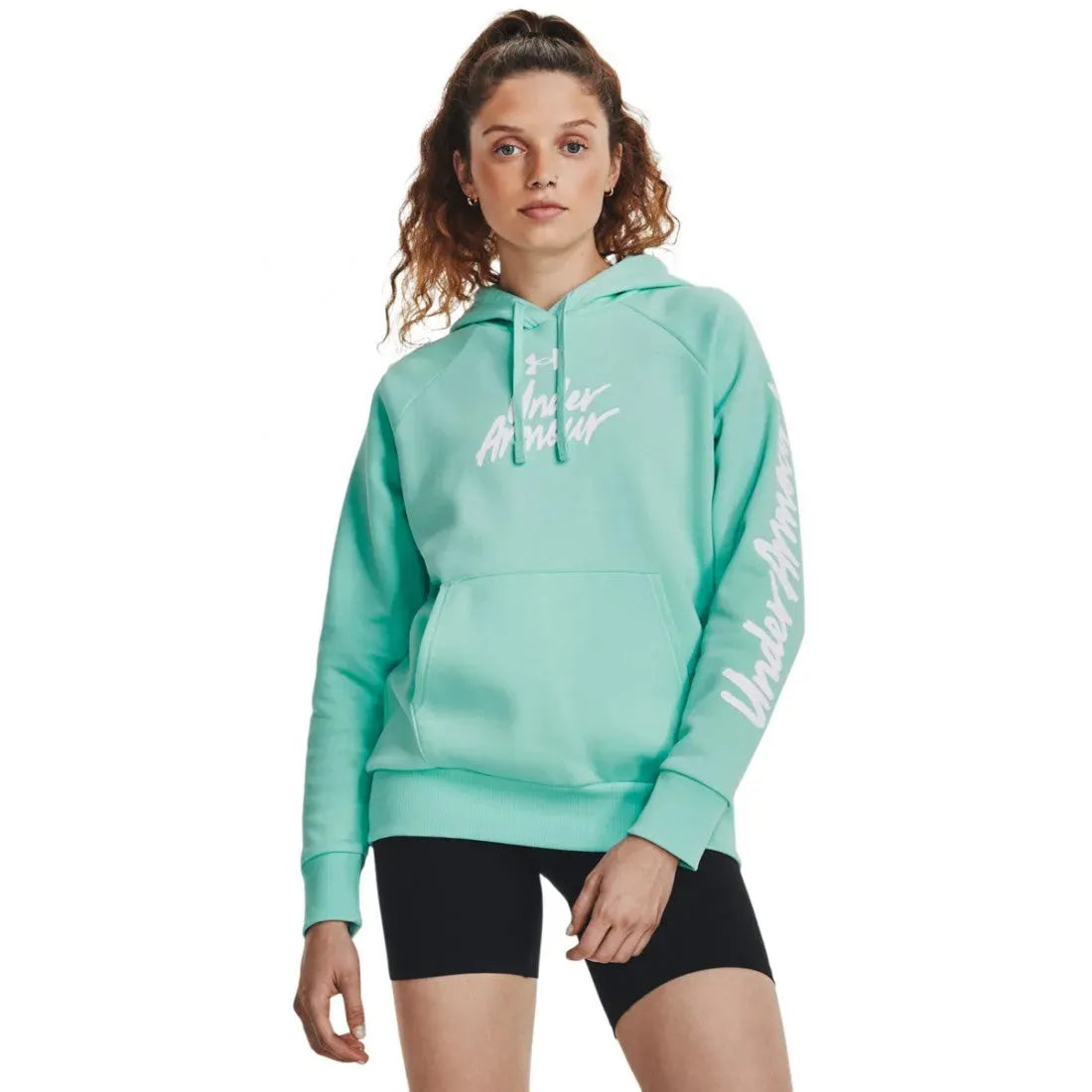 Under Armour UA Rival Fleece Graphic Hdy női Pulóver