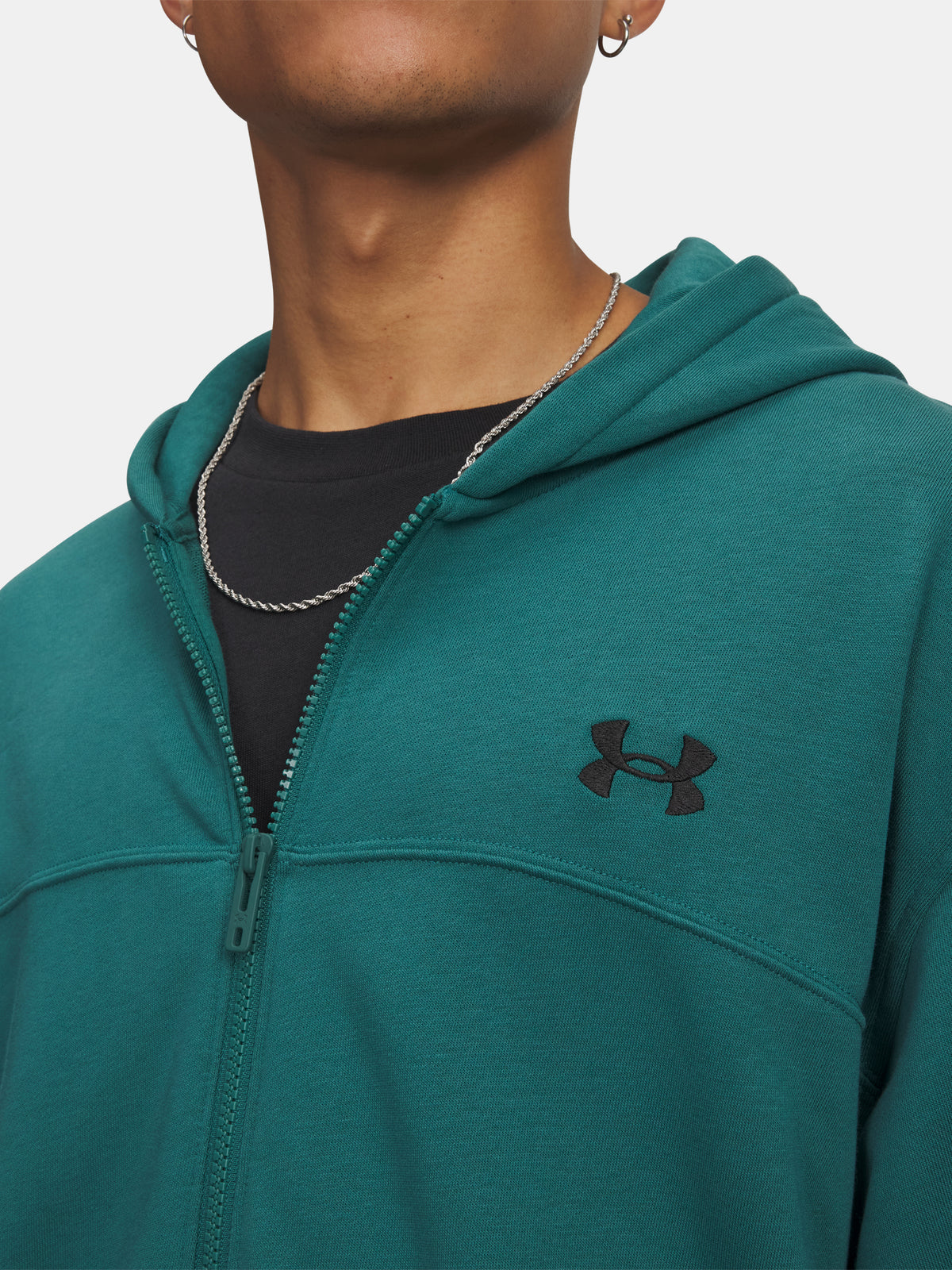 Under Armour UA Rival LW FZ zöld férfi Kapucnis pulóver