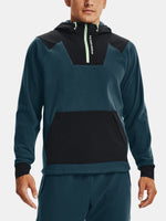 Under Armour UA RUSH FLEECE HOODIE kék férfi pulóver