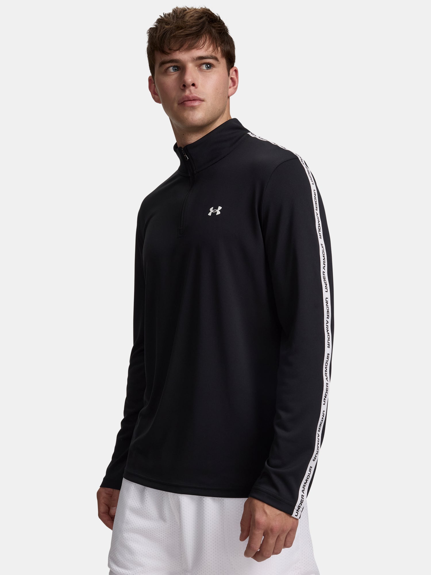 Under Armour UA Tech Taping 1/2 Zip fekete férfi póló