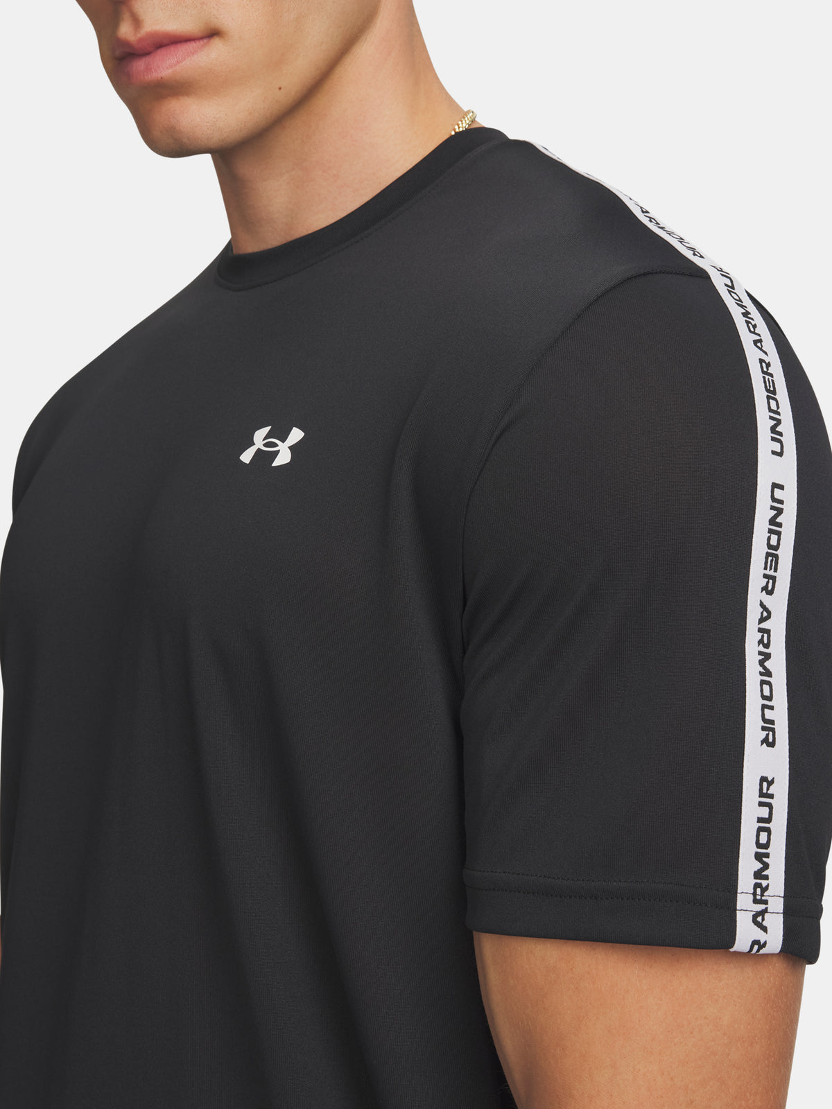 Under Armour UA Tech Taping SS fekete férfi póló