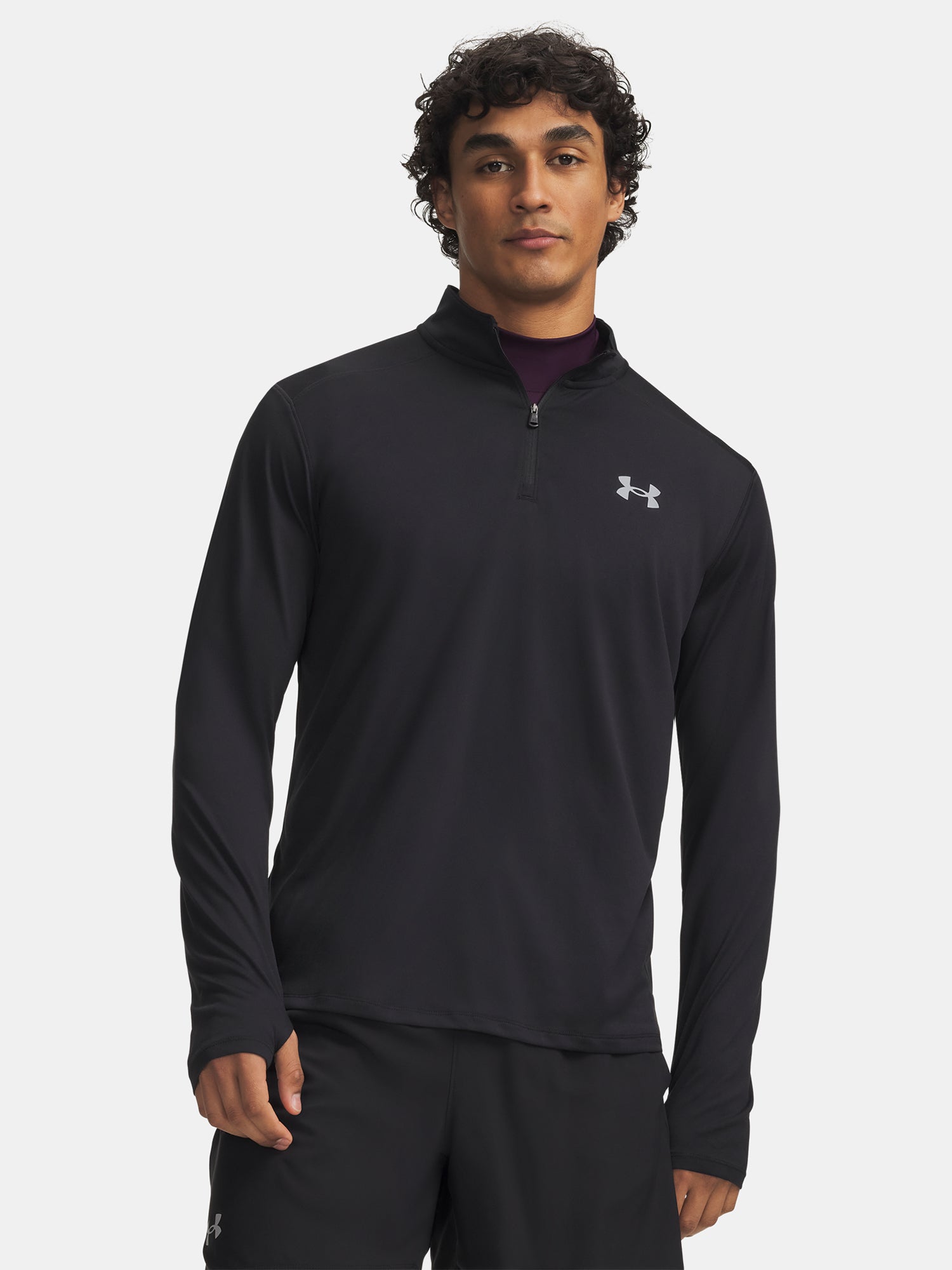 Under Armour UA Tech Utility 1/4 Zip fekete férfi póló