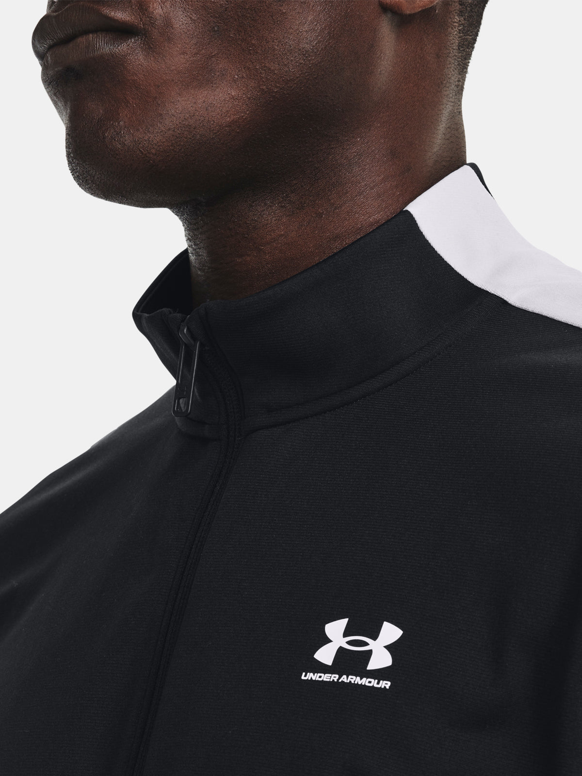 Under Armour UA Tricot Fashion Jacket fekete férfi kapucnis pulóver