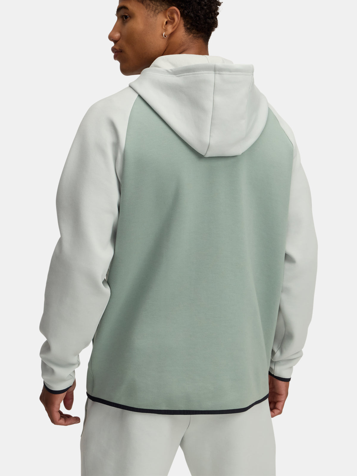 Under Armour UA Unstoppable Flc FZ HD EU férfi kapucnis pulóver, zöld 1389352-377