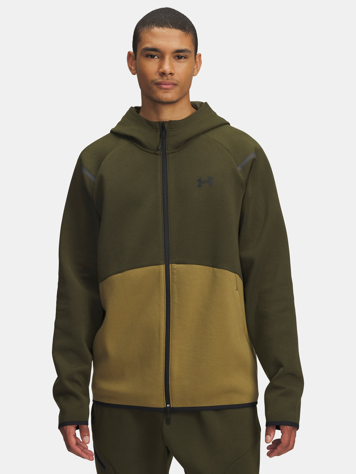 Under Armour UA Unstoppable Flc FZ HD EU-GRN férfi kapucnis pulóver