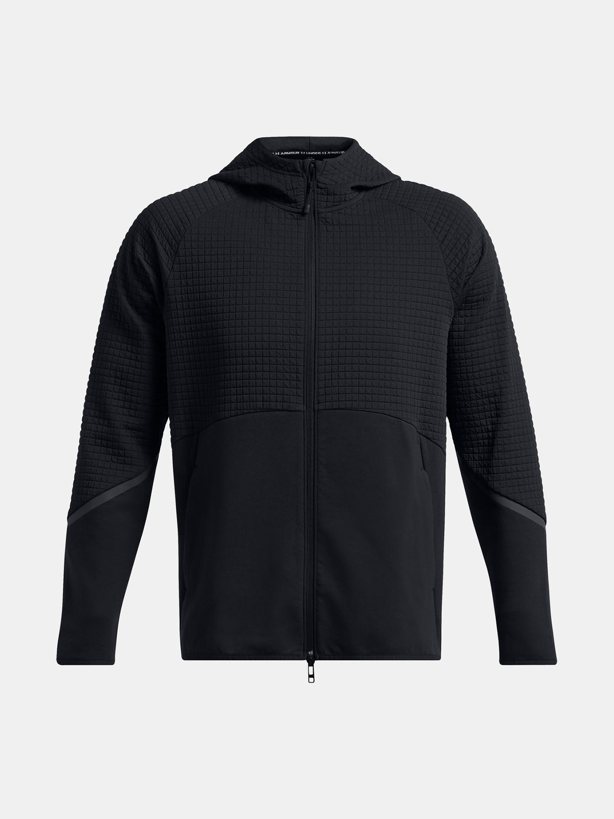 Under Armour UA Unstoppable Flc Grid FZ férfi pulóver, fekete