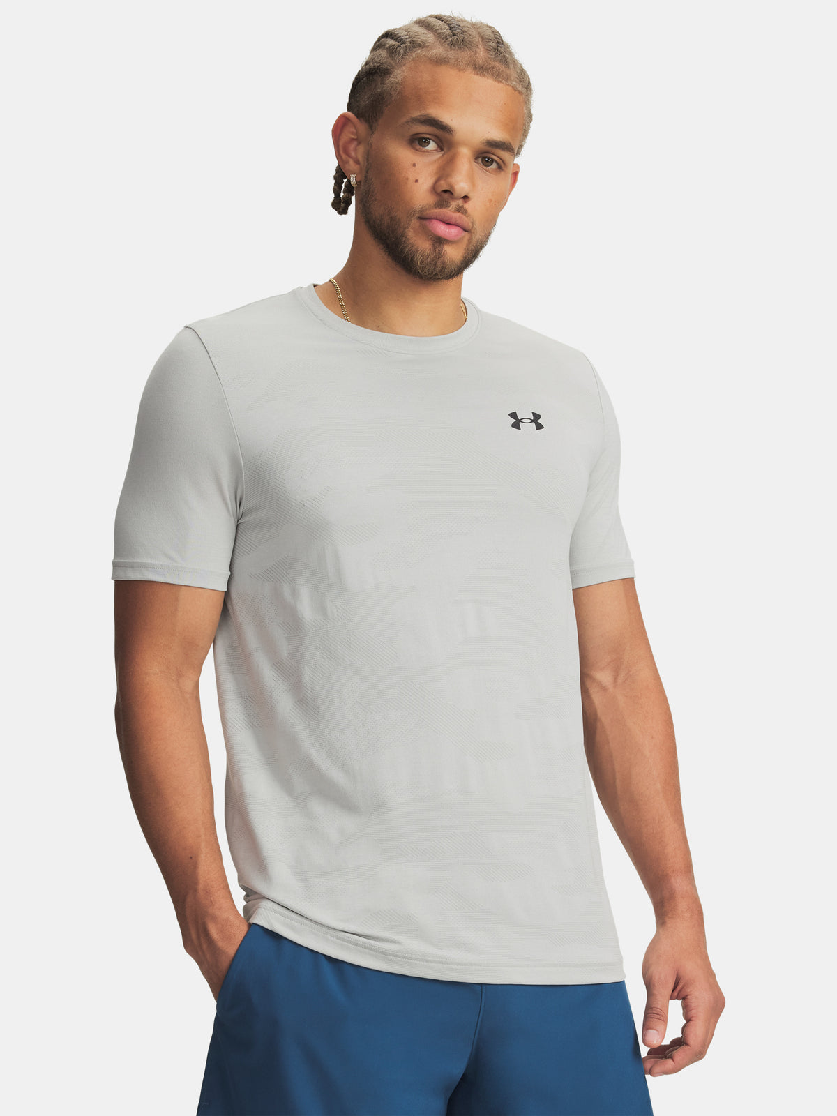 Under Armour UA Vanish Elite Smls SS Camo-GRY férfi póló