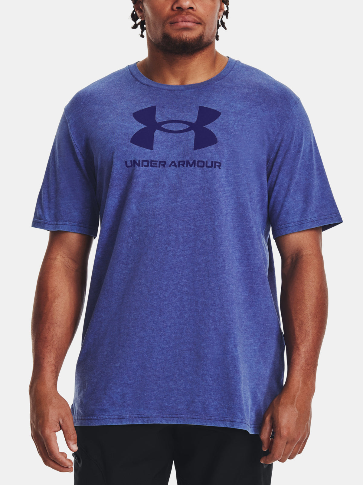 Under Armour UA WASH TONAL SPORTSTYLE SS kék férfi póló