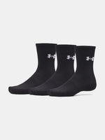 Unisexové ponoky Under Armour UA Performance Cotton 3p Crw fekete zokni