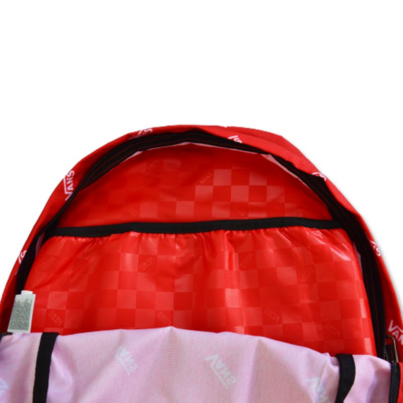 Vans New Skool Backpack 20L True Red - uniwersalny hátizsák VN0006280PZ1
