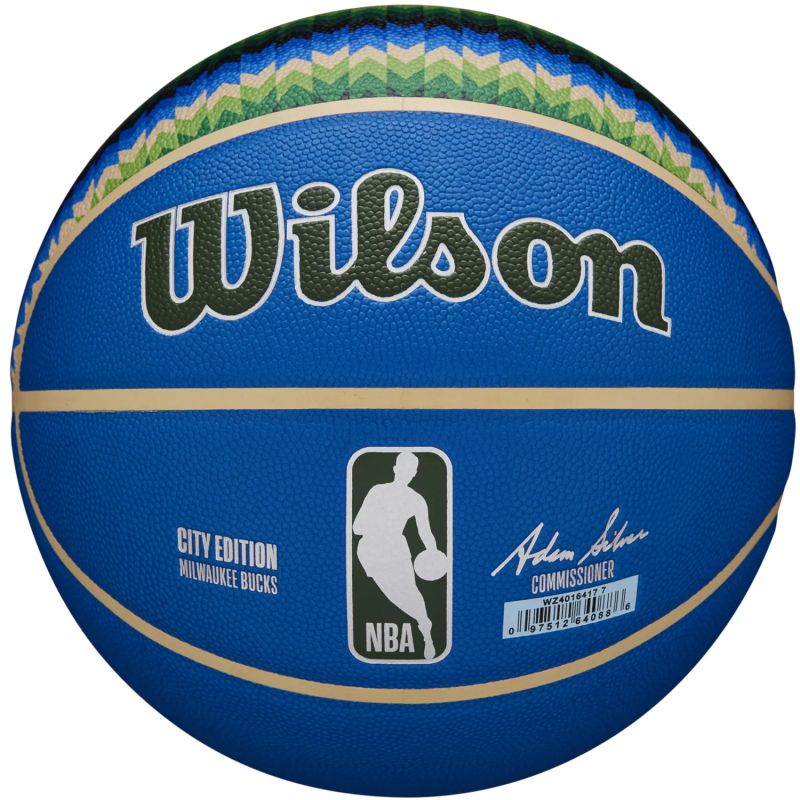 Wilson Nba Team City Collector Milwaukee Bucks Ball Basketball Labda WZ4016417ID