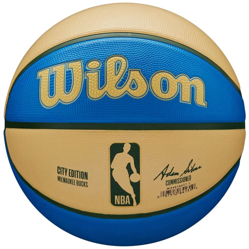 Wilson Nba Team City Edition Milwaukee Bucks Ball Basketball - Sportmania.hu